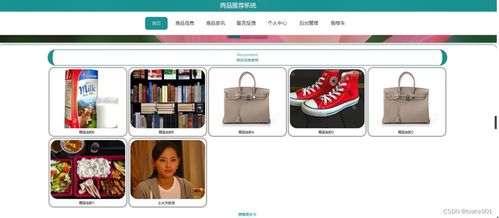 計(jì)算機(jī)畢業(yè)設(shè)計(jì)ssm商品推薦系統(tǒng)